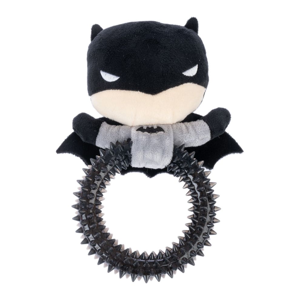 Batman with Ring Dog Toy approx. 19 x 14 x 5cm (L x W x H)