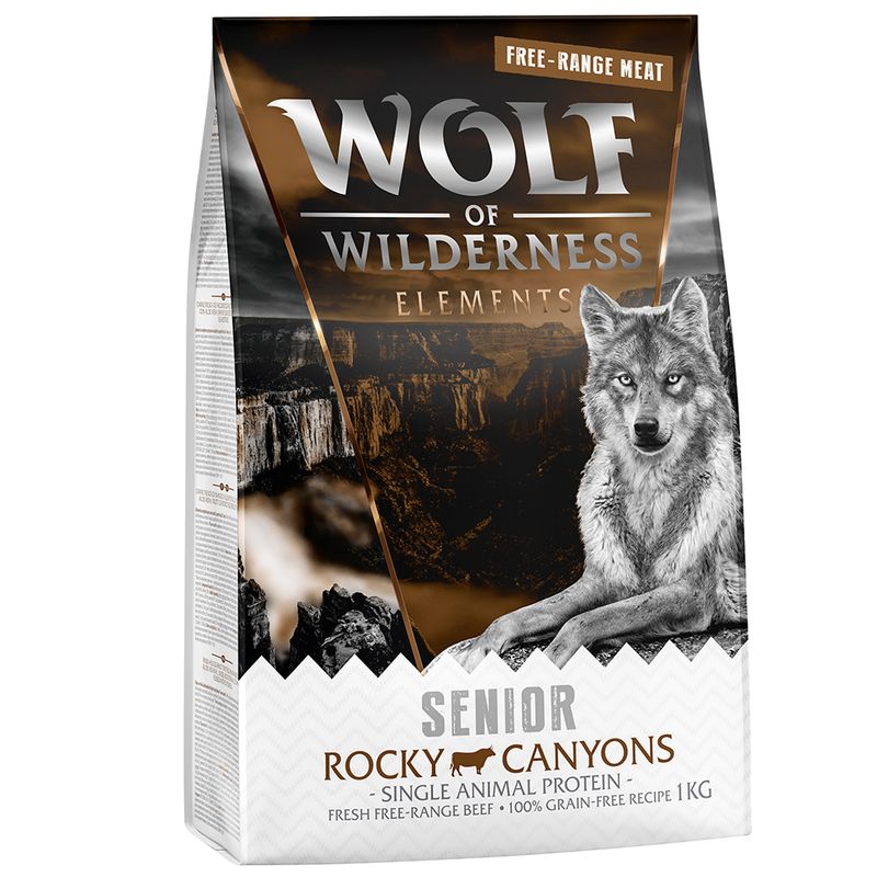 2 x 1kg Wolf of Wilderness Dry Dog Food - Try Now! Adult \