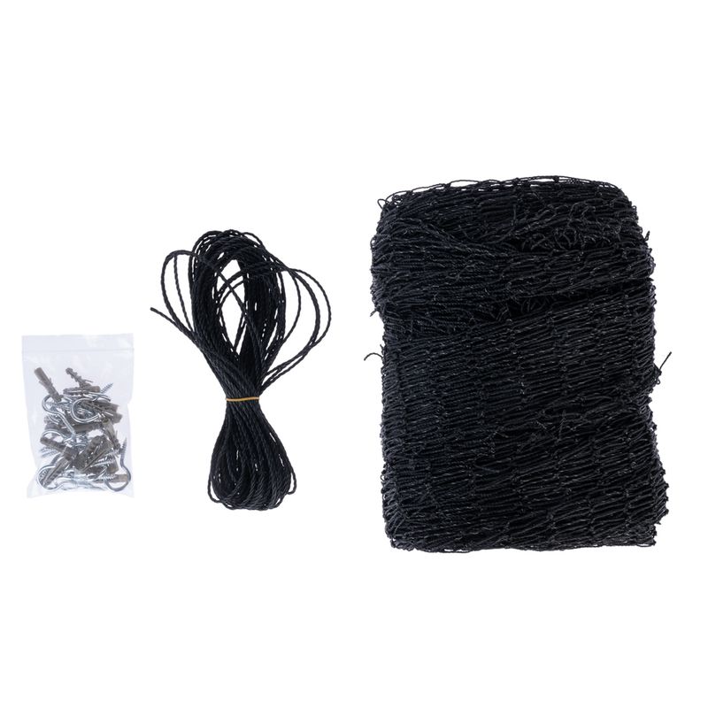 TIAKI Cat Safety Net with Wire Reinforcement - Black 2 x 1.5 m