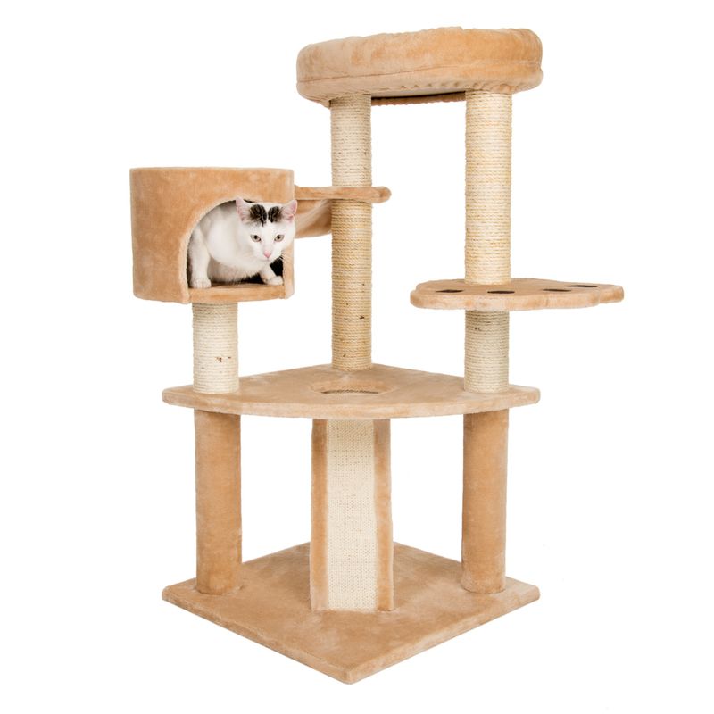 Bear's Den Cat Tree Light Grey