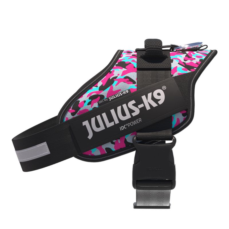 JULIUS-K9 IDC® Power Harness - Pink & Grey Size XS