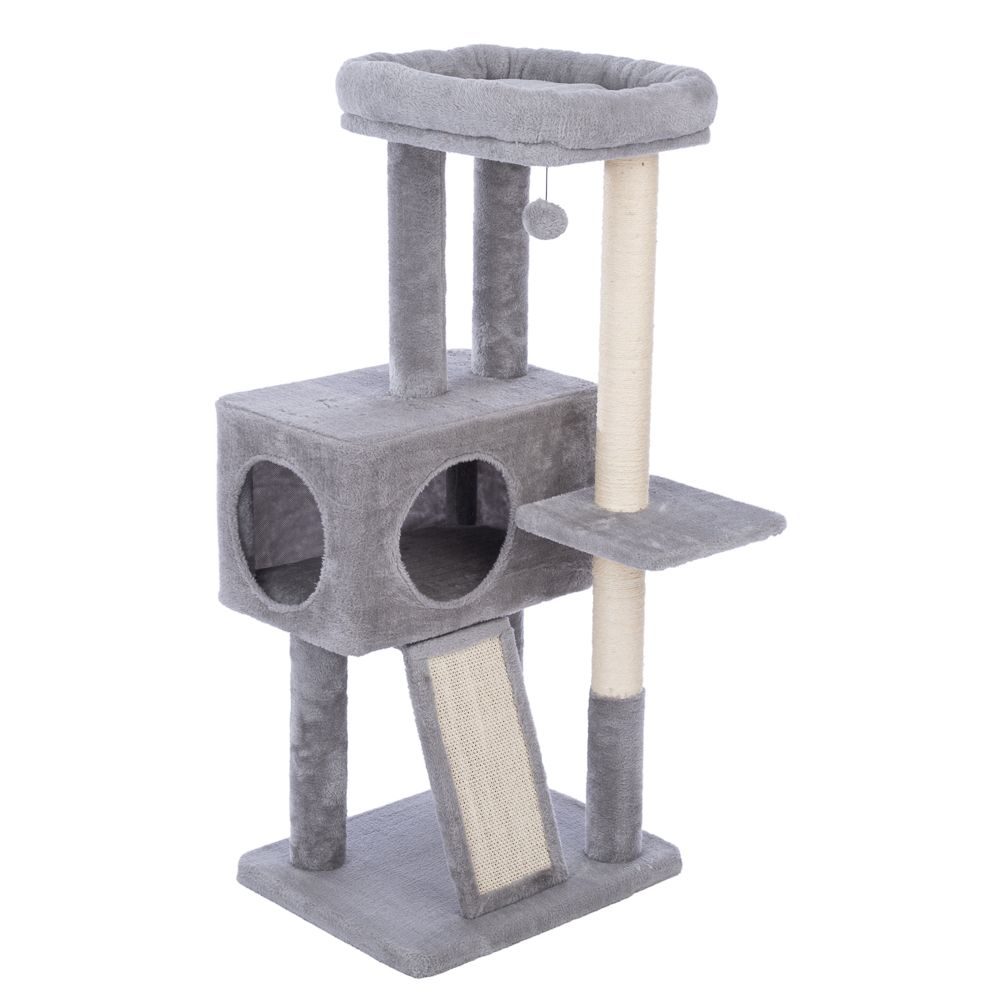 zooplus Basics Medium Scratching Tree Grey