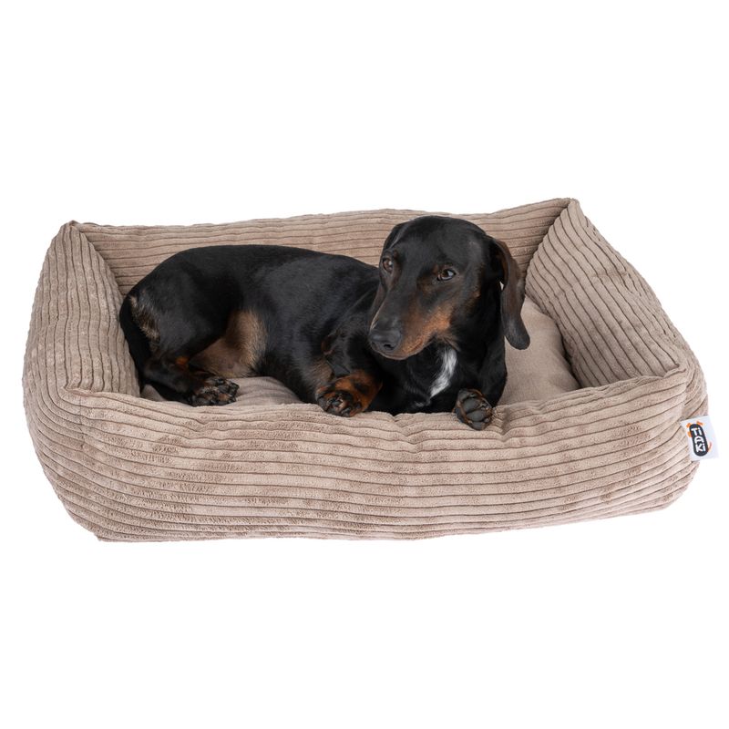 TIAKI Lincoln Cord Dog Bed 65 x 55 x 15 cm (L x W x H)