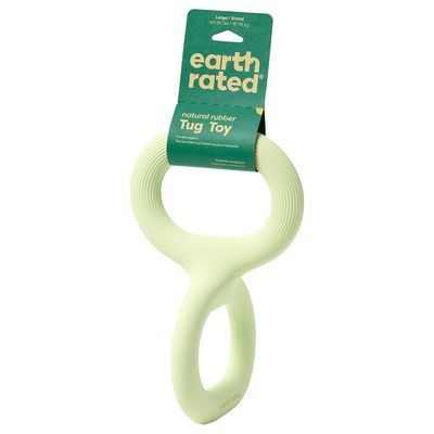 Earth Rated Natural Rubber Tug Toy Size S: 14 x 22.6cm (L x W)