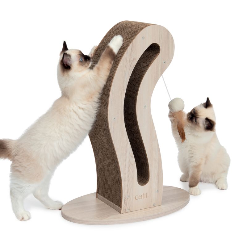 Catit PIXI Cat Tail-Shaped Scratching Sculpture 45 x 23 x 58 cm (L x W x H)