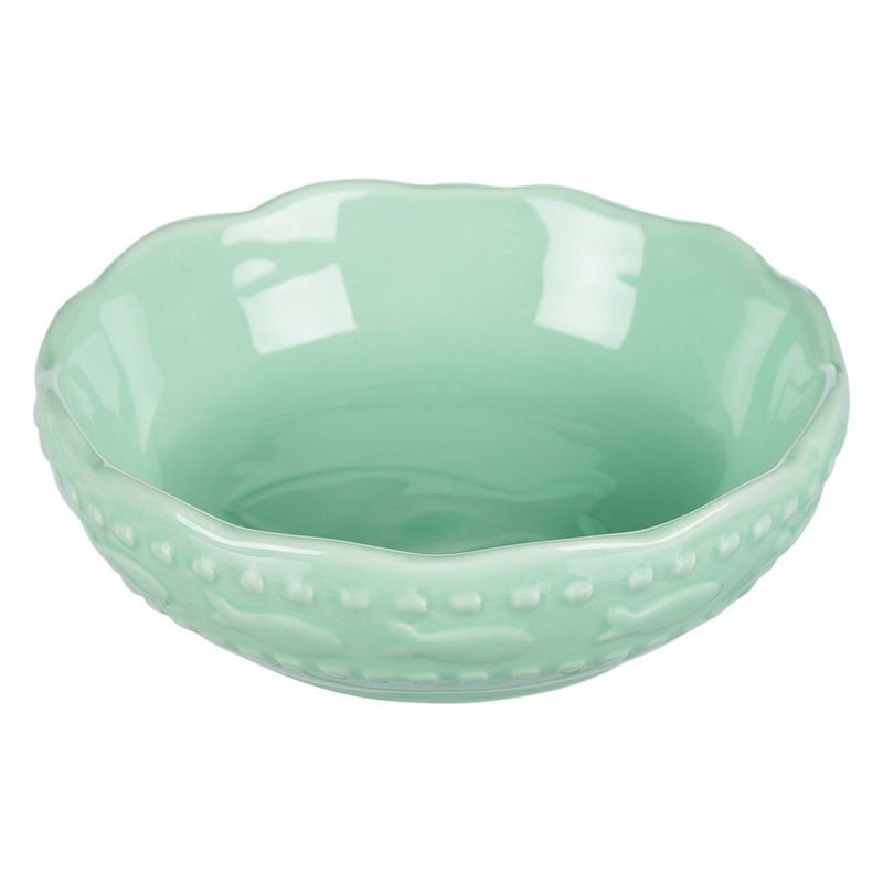 Trixie Ceramic Bowl with Fish Design Mint