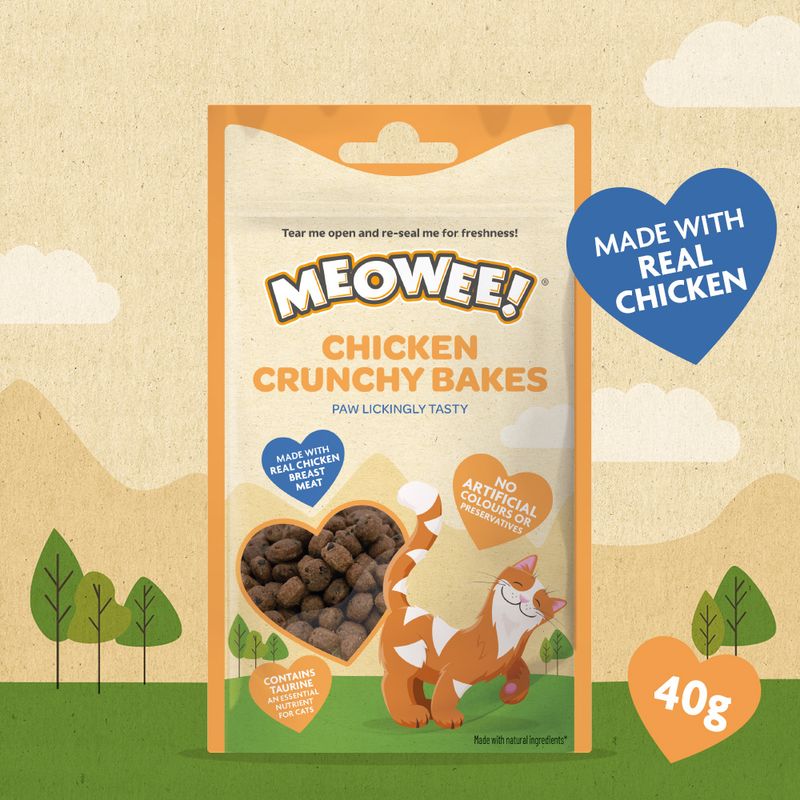Meowee! Chicken Crunchy Bakes 40g