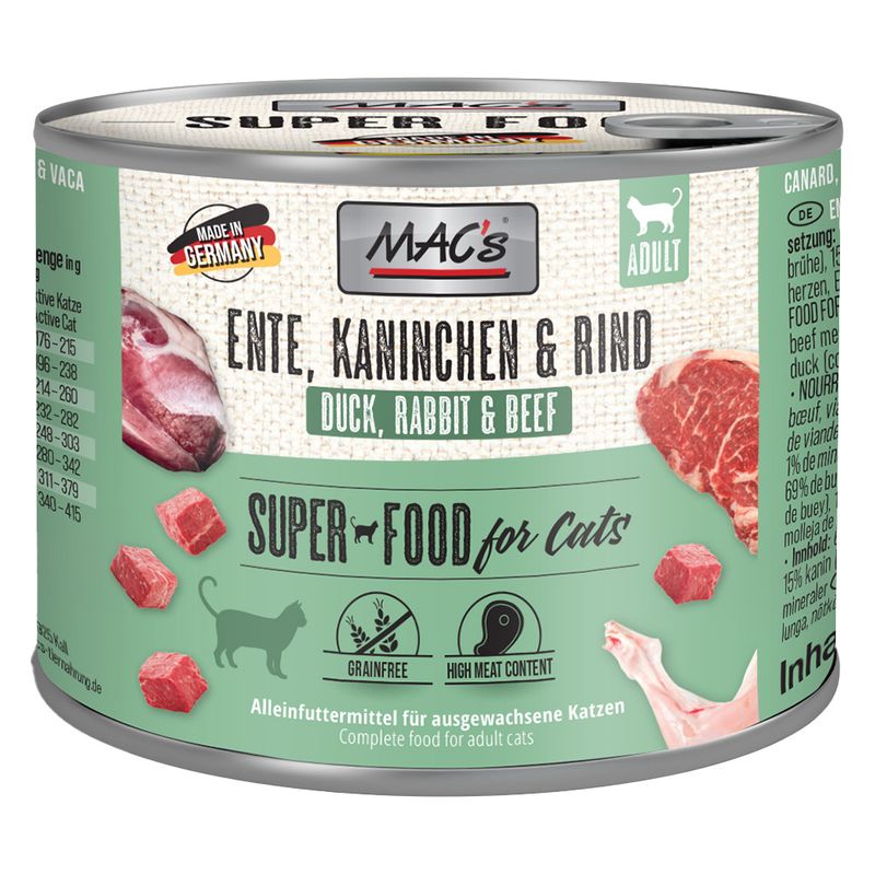 MAC's Cat 6 x 200g Poultry, Beef & Cranberry