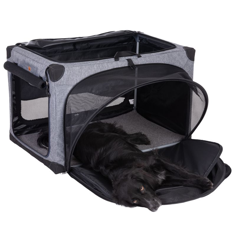 Portable Pet Home M: 76 x 50.5 x 48cm (L x W x H) - Grey