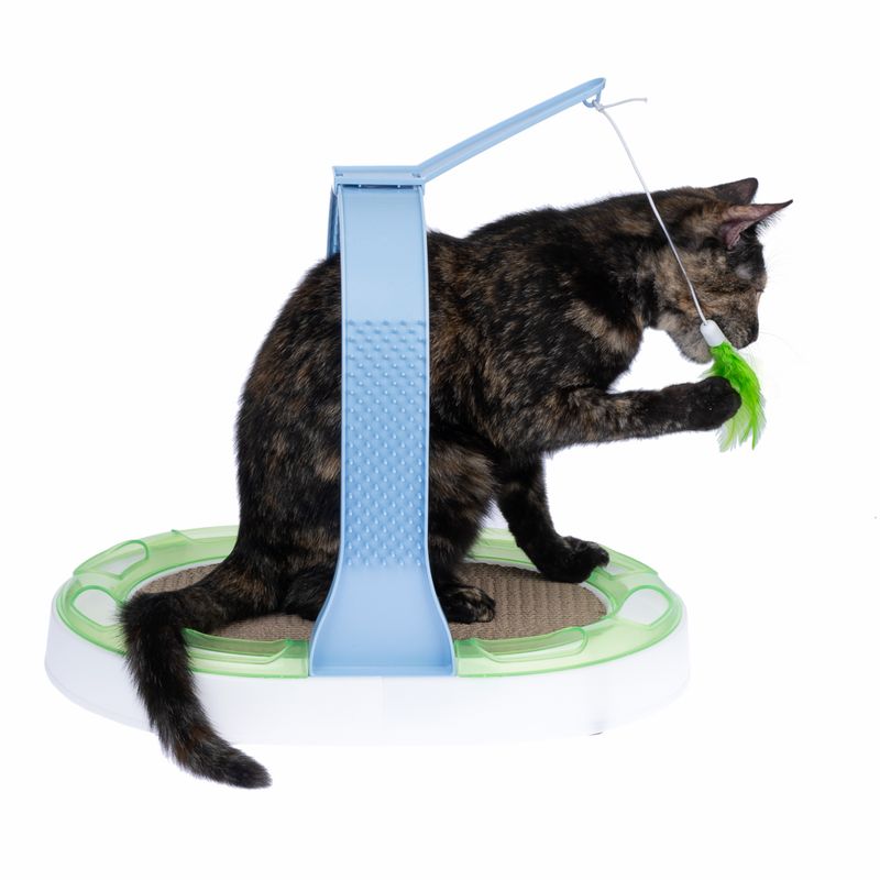 TIAKI Interactive 3-in-1 Cat Scratcher Toy 40 x 30 x 31.5 cm (L x W x H)
