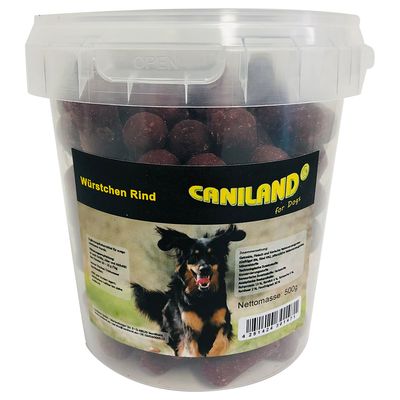 Caniland Mini Sausages – Beef and Smoky Flavour 500g