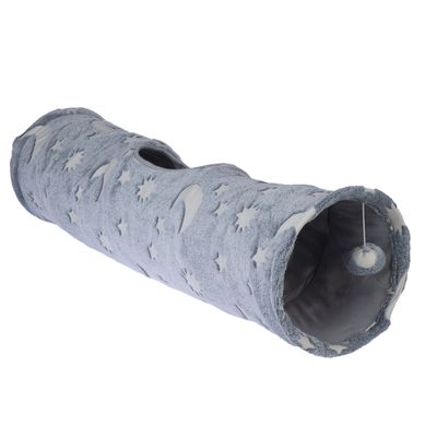 TIAKI Glow-in-the-Dark Star Cat Tunnel diameter 25 x (L) 100 cm