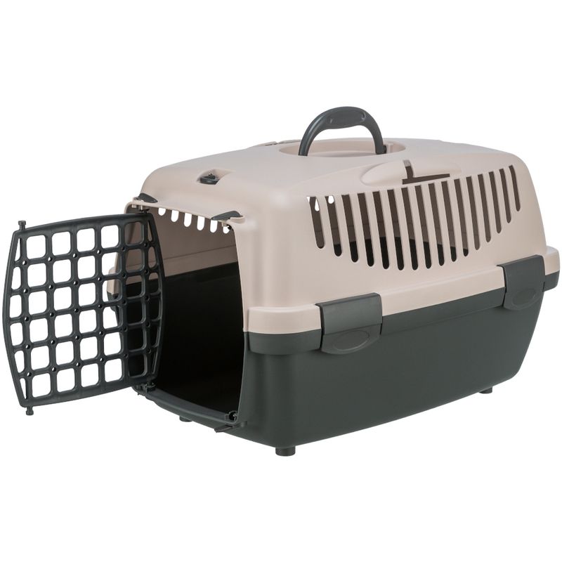 Trixie Transport Box Capri 1 XS: 48 x 32 x 31cm (L x W x H) - Dark Grey/Blush