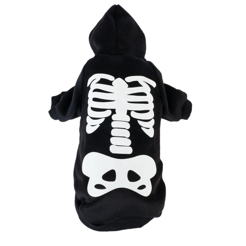TIAKI Glow-in-the-Dark Skeleton Hoodie Size S: approx. 30cm Back Length