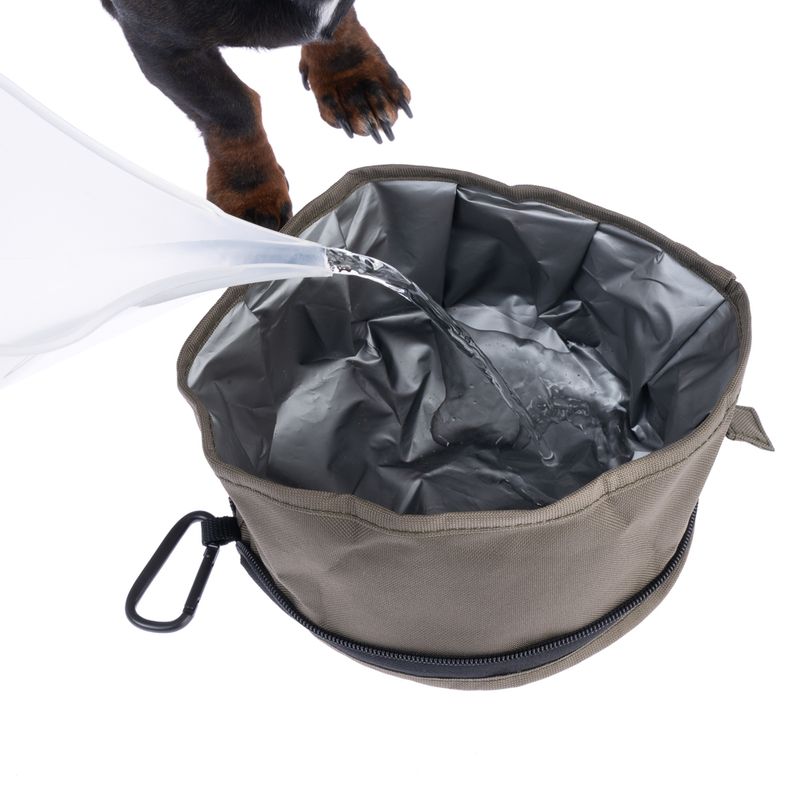 Nomad Tales Spirit Portable Fabric Dog Bowl 2.5l, approx. diameter 20 x (H) 11.5 cm