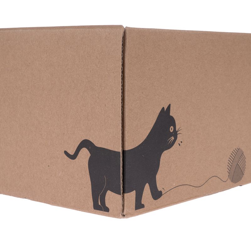 zooplus Basics Box with 4 Scratching Boards 44 x 20 x 12.5 cm (L x W x H)