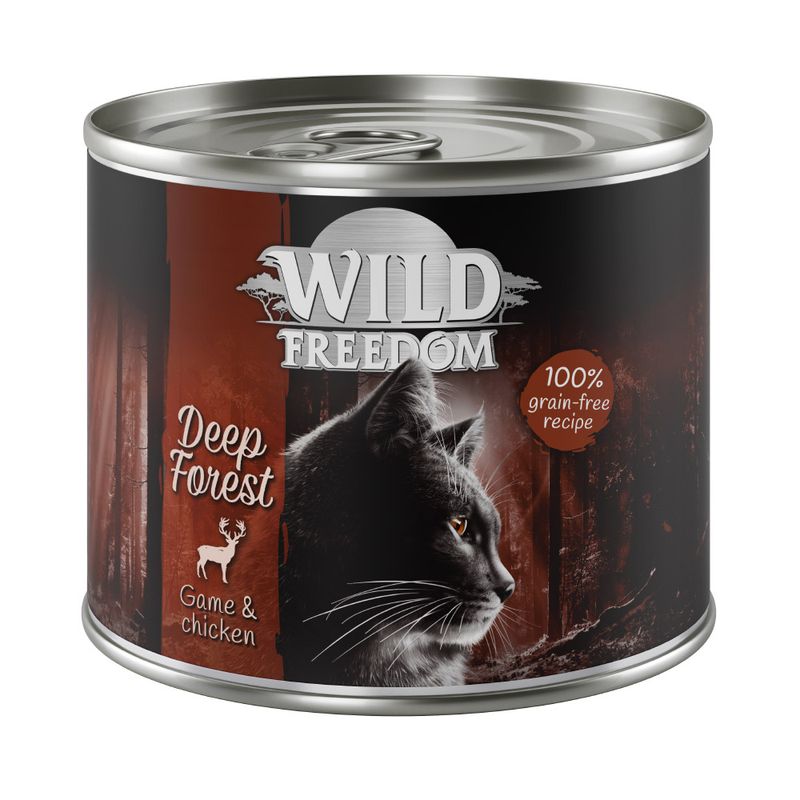 Wild Freedom Adult Saver Pack 12 x 200g Mixed Pack I (Chicken, Pollock, Lamb, Rabbit, Game)
