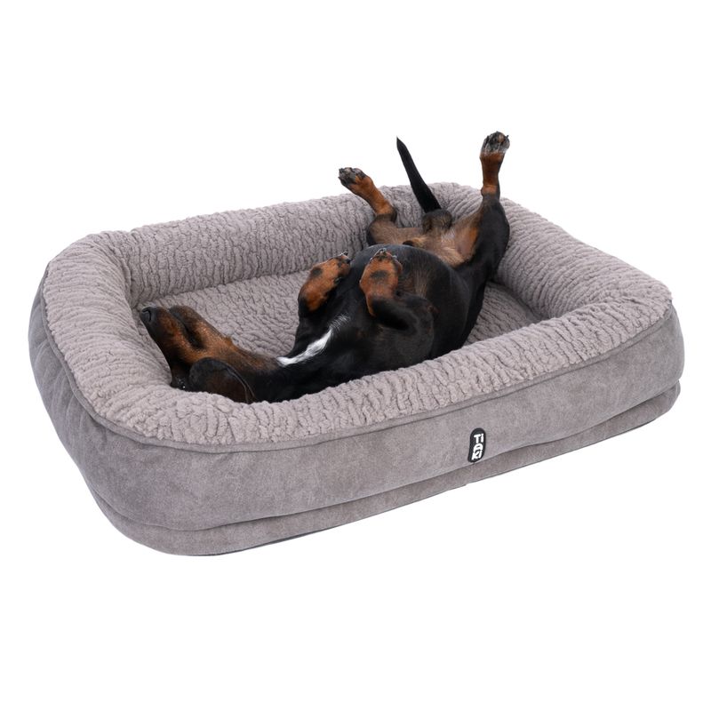 TIAKI Poolside Paws Fossil Dog Bed Size M: 65 x 50 x 13cm (L x W x H)