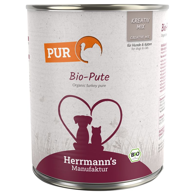 Herrmann's Pure Meat / Organic Pure Meat 6 x 800g Organic Turkey