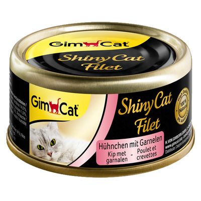 GimCat ShinyCat Cans 6 x 70g Tuna & Anchovies