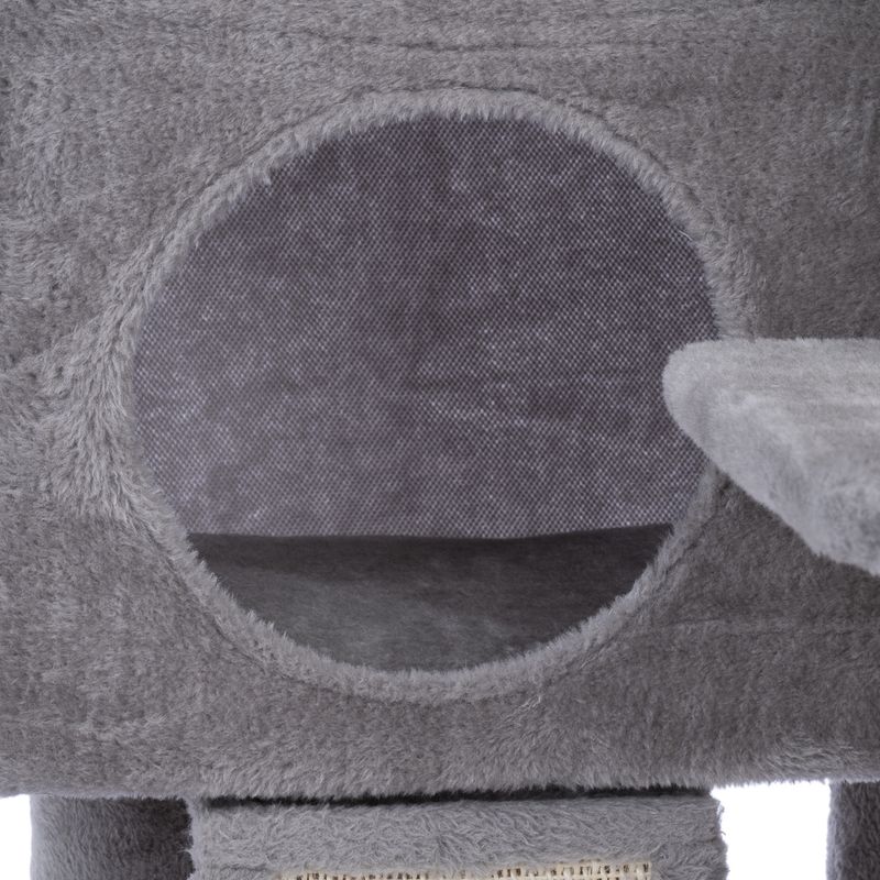 zooplus Basics Medium Scratching Tree Grey