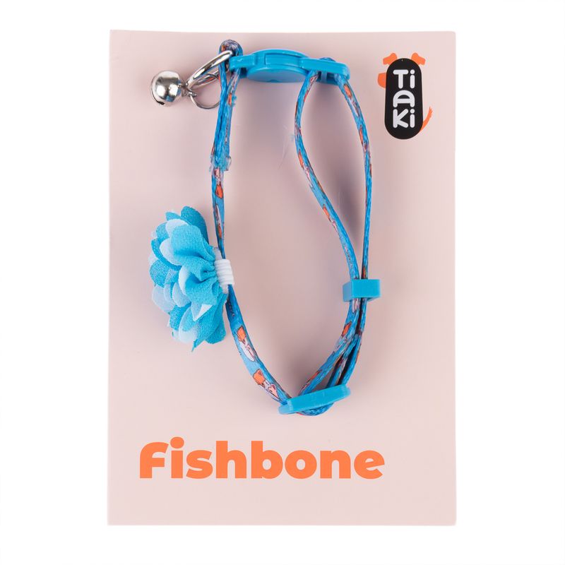 TIAKI Fishbone Cat Collar 20 - 30cm x 10mm (Neck Circumference x Width)