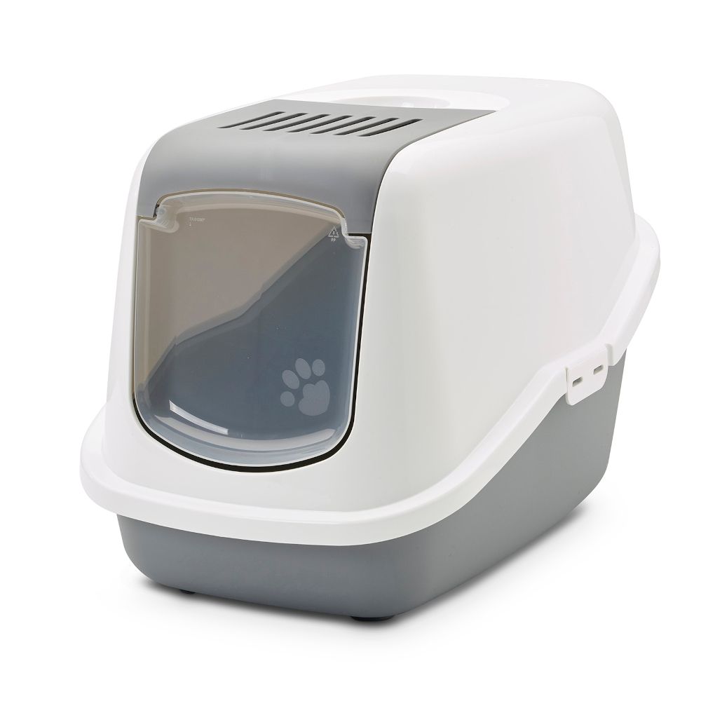 Savic Nestor Cat Litter Box Light Grey