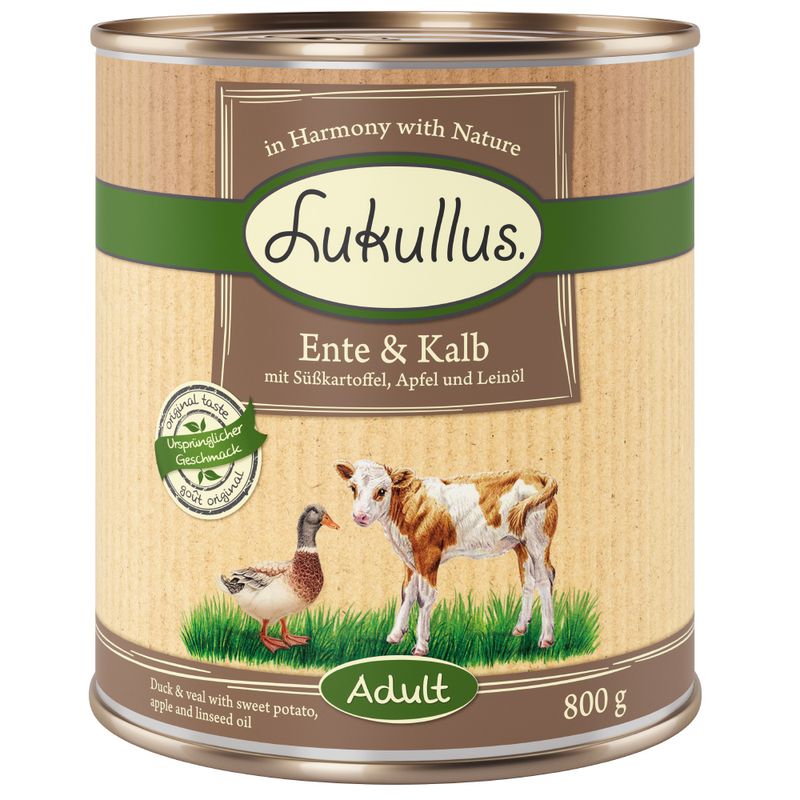 Lukullus Adult Duck & Veal Grain-Free 6 x 800g