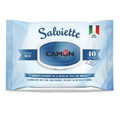 Camon wet wipes coat care dog & cat 40 pieces Myrrh & Chlorhexidine