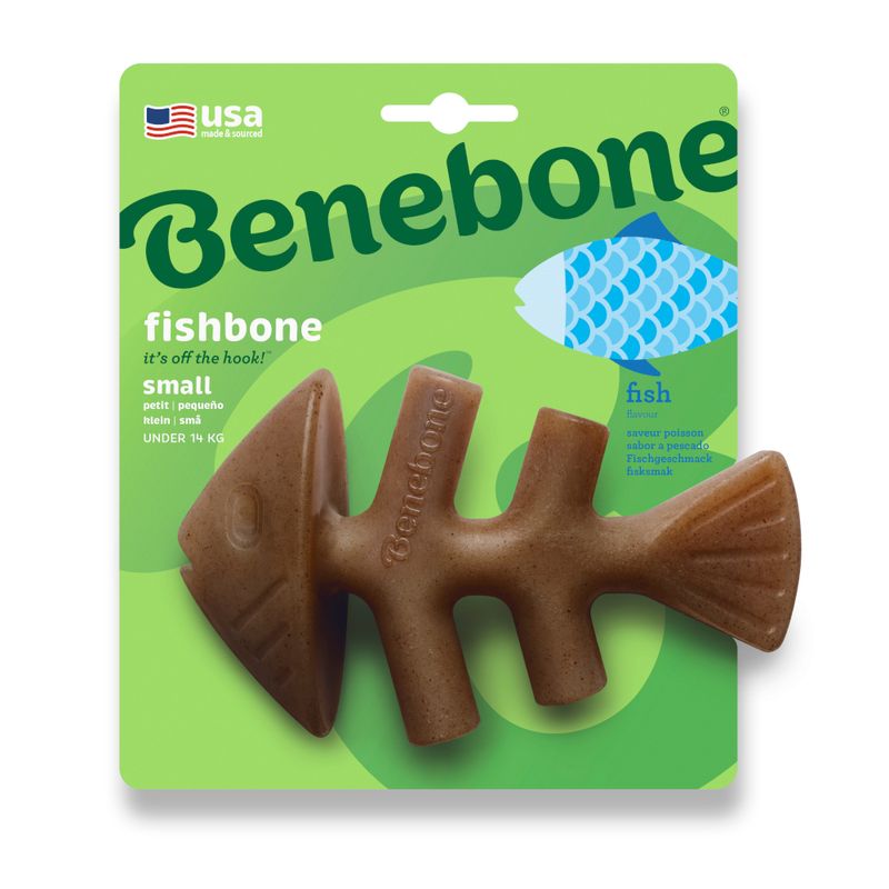 Benebone Fishbone Small: approx. 15 x 9cm (L x W)