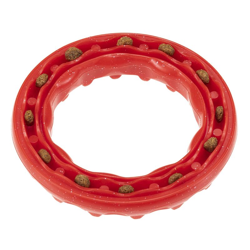 Ferplast Smile chewing ring, red Size S: diameter 12 x H 2.4 cm