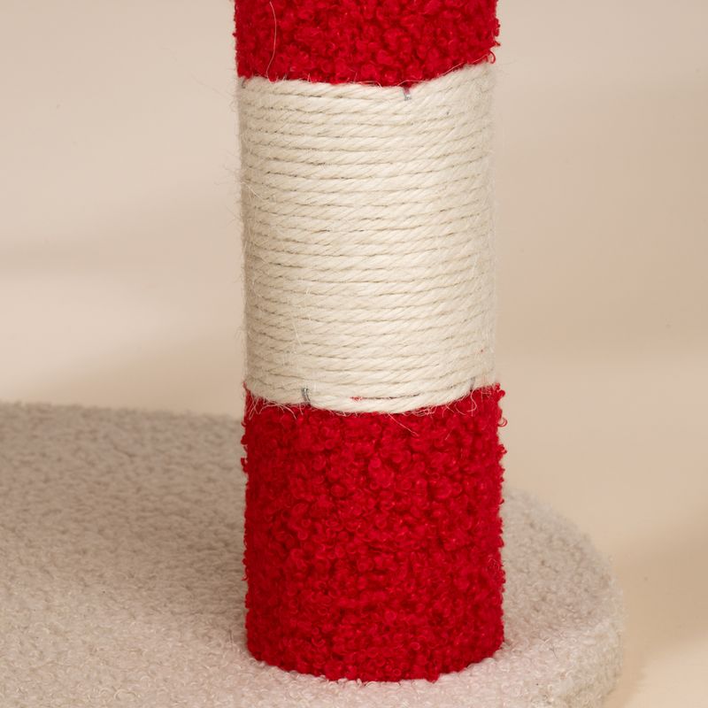 TIAKI Candy Cane Scratching Tree White/Red/Green