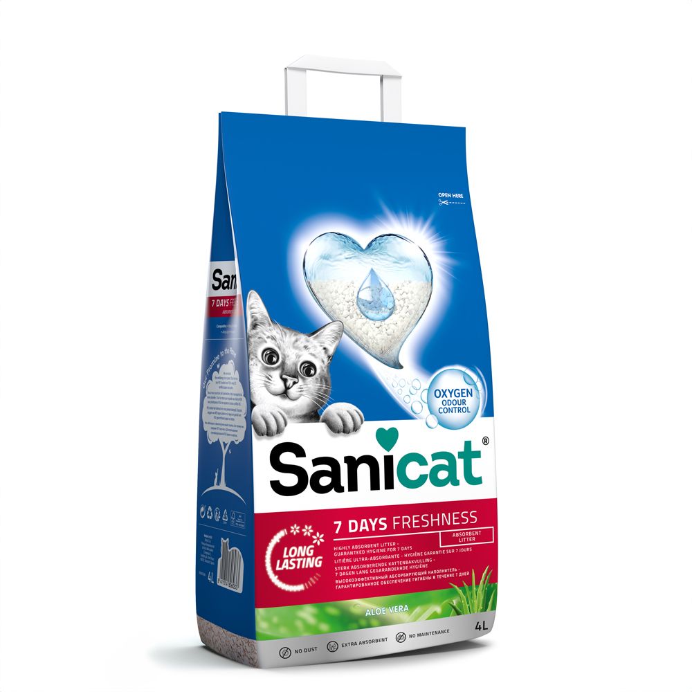 Sanicat 7 Days Freshness Aloe Vera Cat Litter 4l