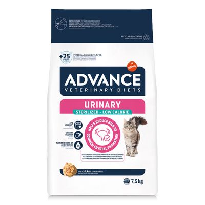 Advance Veterinary Diets Feline Urinary Sterilised Low Calorie 2.5kg