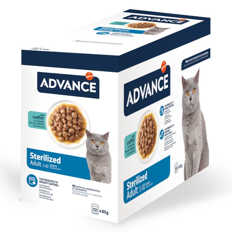 Advance Feline Sterilised Cod 12 x 85g