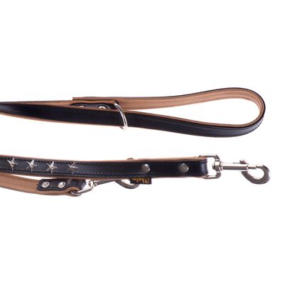 Heim Leather Dog Lead - Stars 200cm