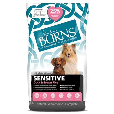 Burns Adult & Senior Sensitive - Duck & Brown Rice 12kg