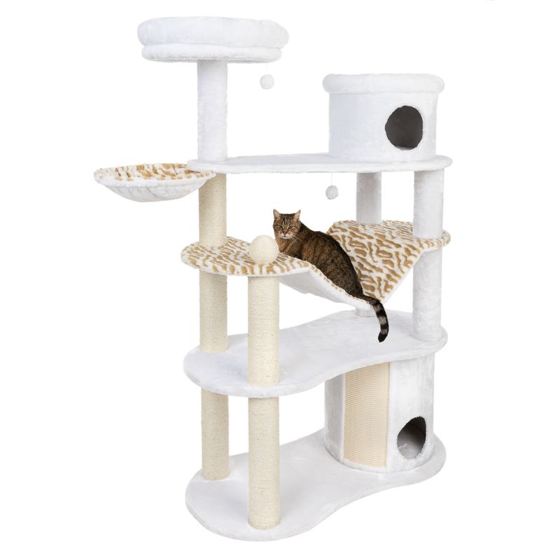 White Tiger XXL Cat Tree White (2 packages)
