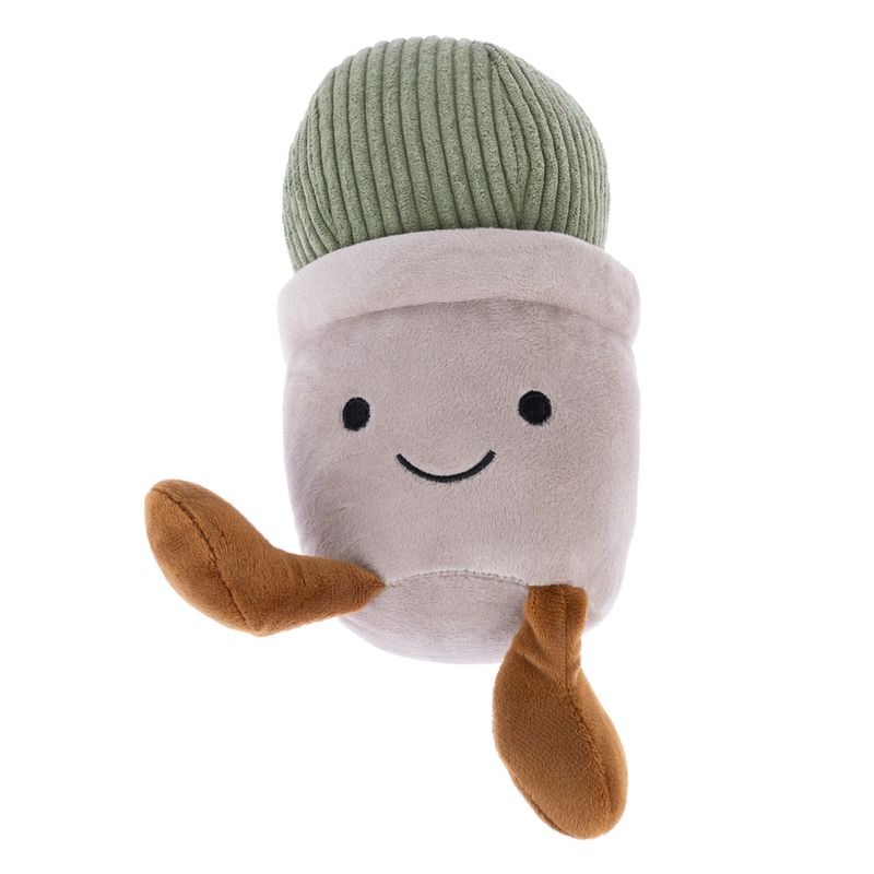 TIAKI Nature Cactus Pot Plush Dog Toy approx. 28 x 11 x 10 cm (L x W x H)