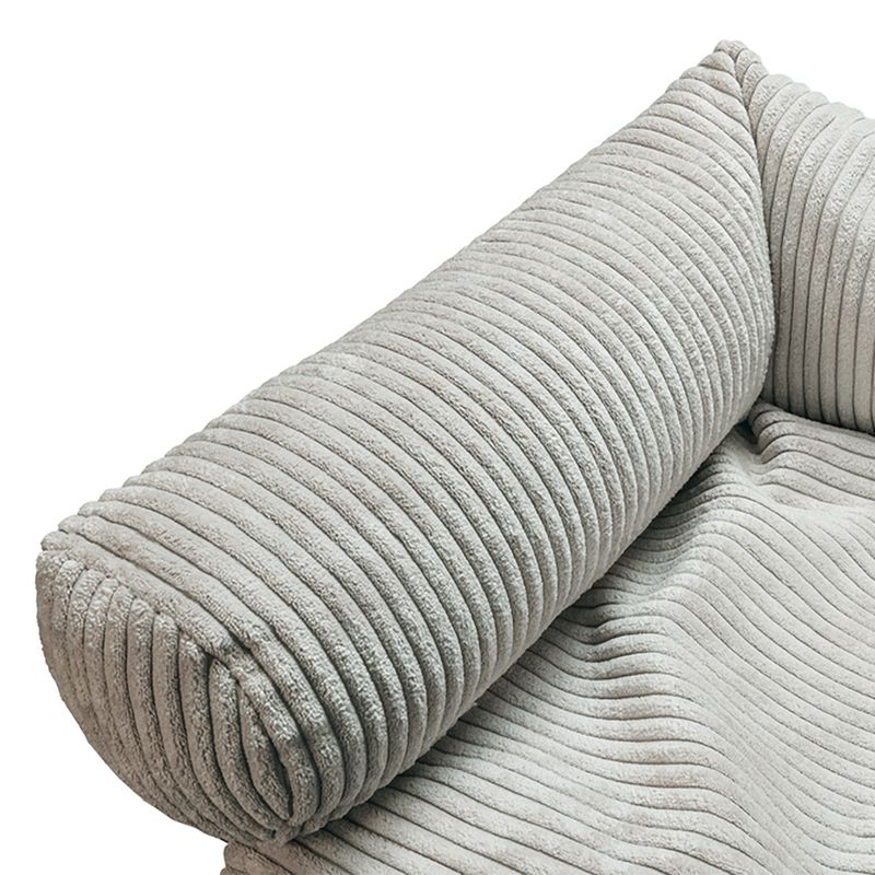 Designed by Lotte Couch Ribbed Cushion - Light Grey approx. 50 x 45 x 13.5cm (L x W x H)