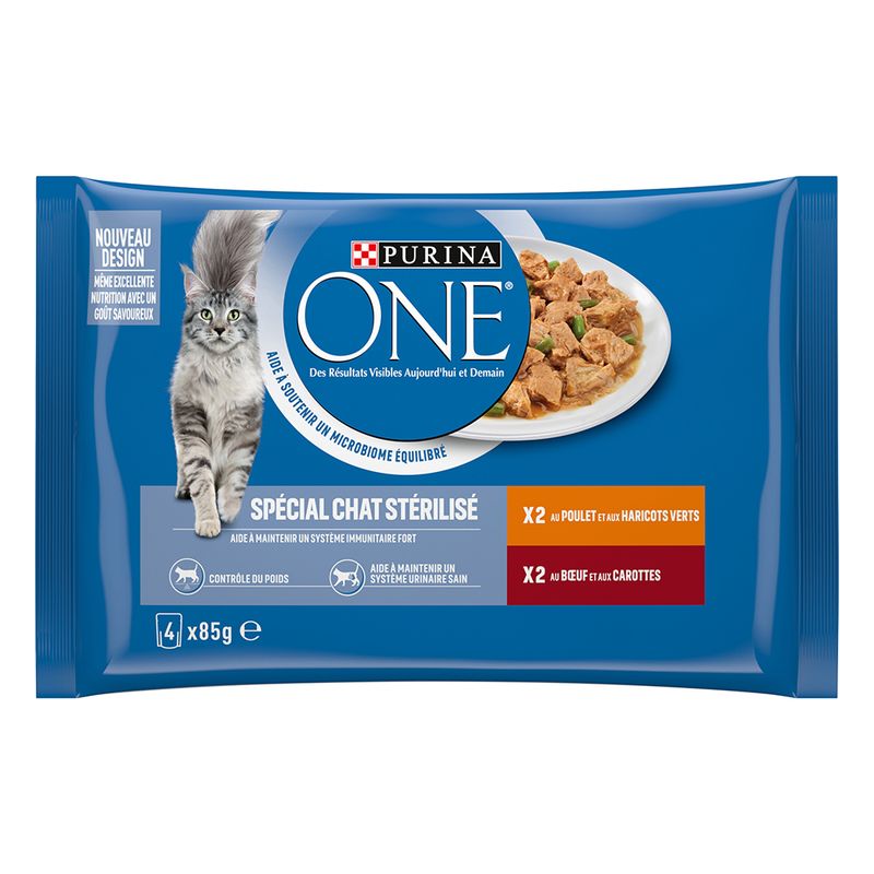 PURINA ONE Sterilised Salmon & Turkey (4 x 85g)