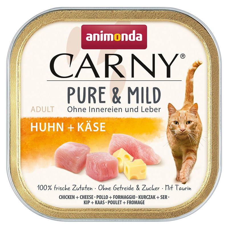 animonda Carny Adult Pure & Mild 32 x 100g Chicken & Catnip