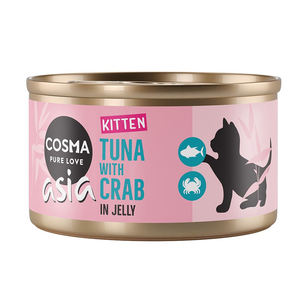 Cosma Asia Kitten in Jelly 6 x 85g Tuna with Salmon