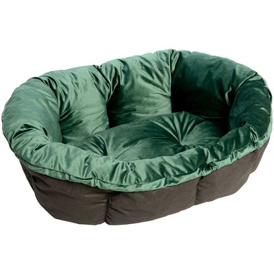 Ferplast Green Velvet Sofa Cover for Siesta Deluxe Dog Basket Size 4: 64 x 48 x 25 cm (L x W x H)