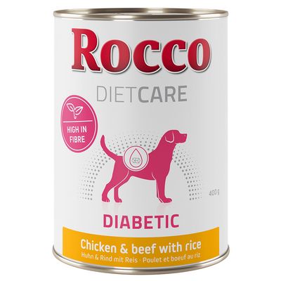 Rocco Diet Care Diabetic - Chicken & Beef with Rice 6 x 400g