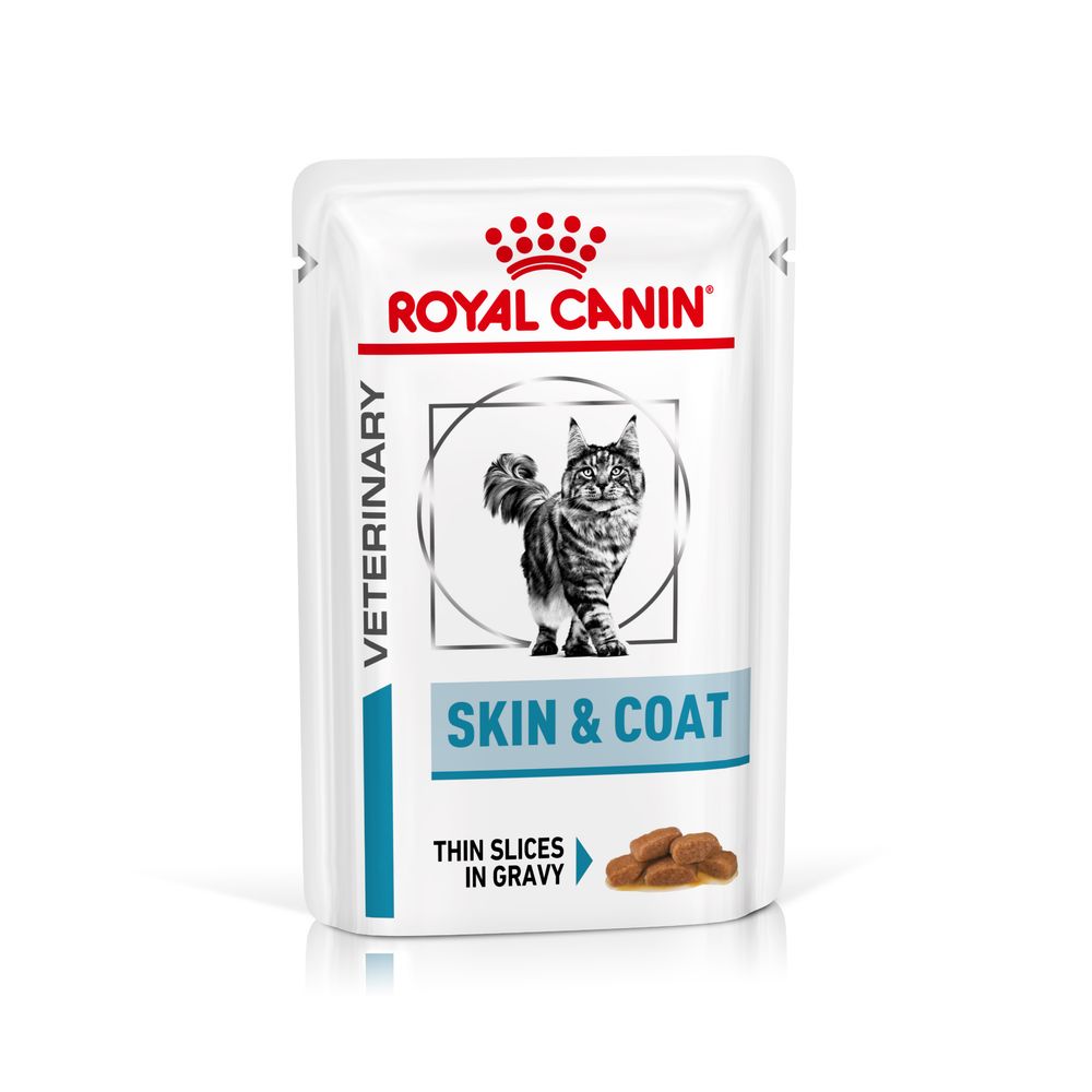 Royal Canin Veterinary Feline Skin & Coat in Gravy 12 x 85g