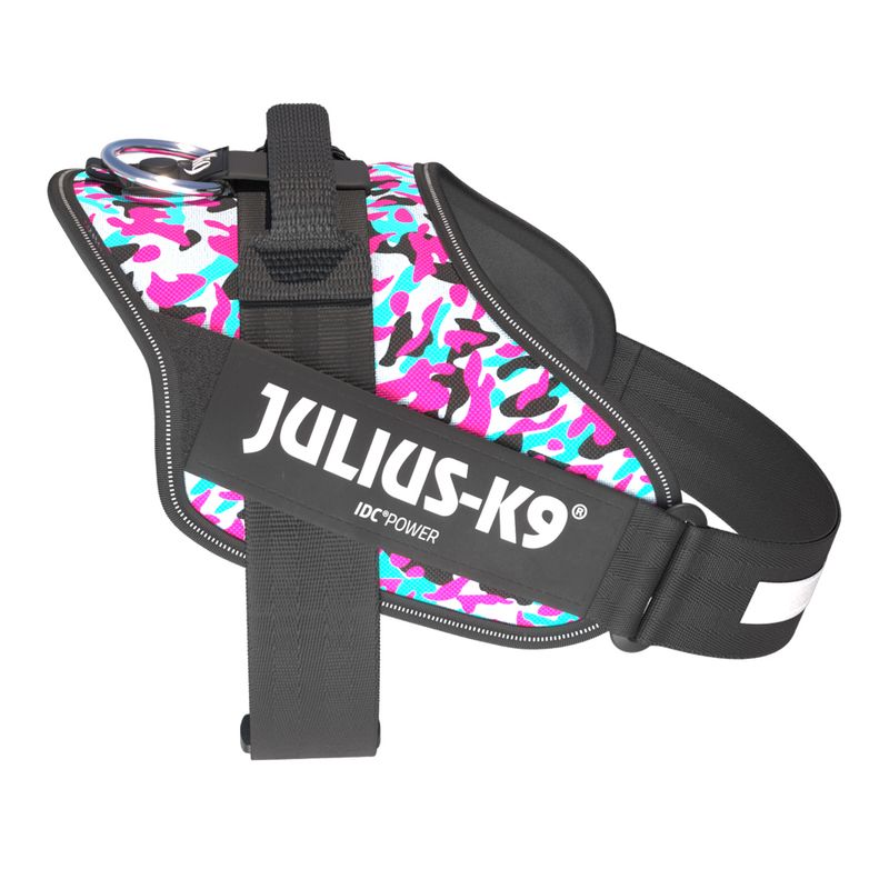 JULIUS-K9 IDC® Power Harness - Pink & Grey Size XS