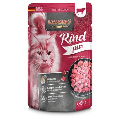 Economy Pack Leonardo Finest Selection Pouch 32 x 85 g Meat menu