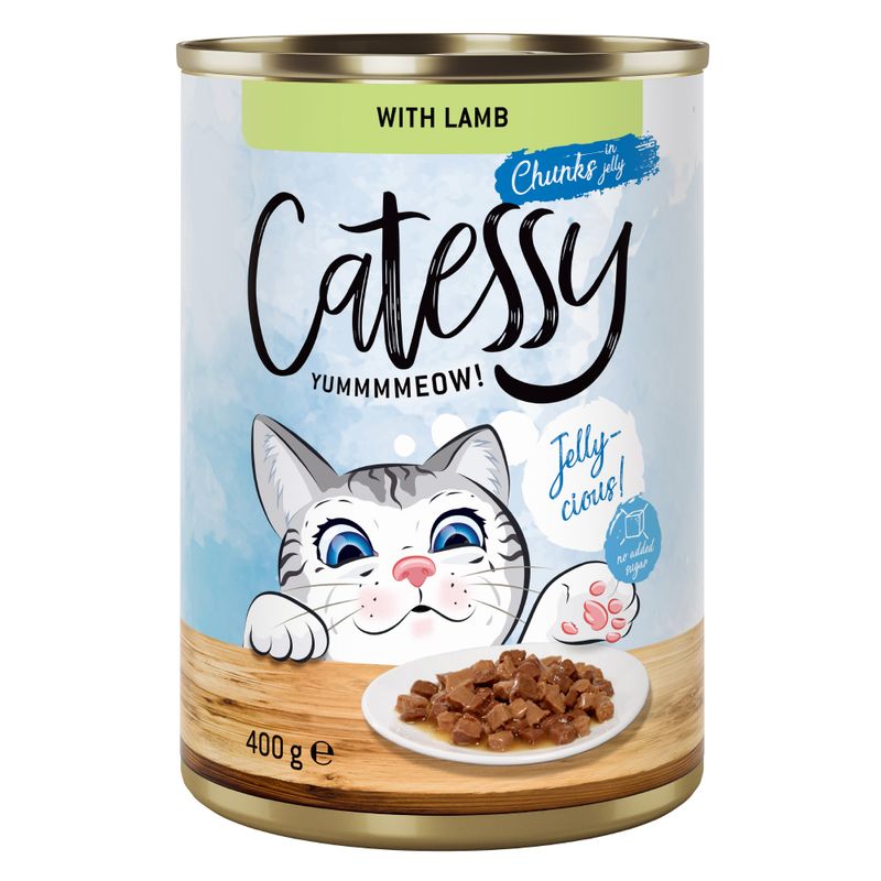 Catessy Chunks in Gravy or Jelly 12 x 400g Chicken in Jelly