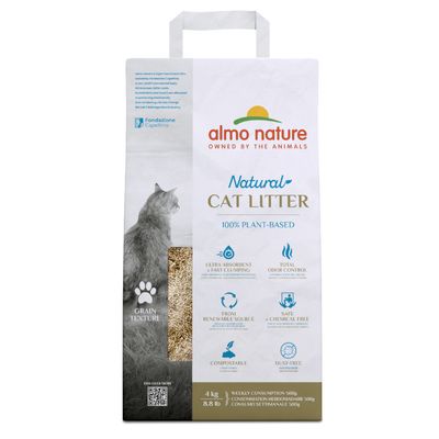 2 x 2.5kg Almo Nature Cat Litter - 15% Off! * Natural Grain Texture (2 x 2.5kg)
